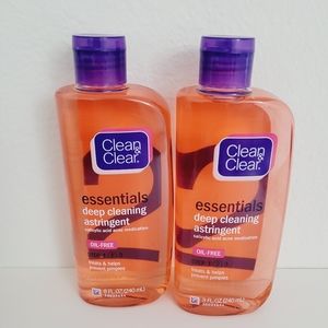 2 Clean & Clear Deep Cleaning Astringent Exp.8/22
